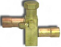Refrigeration Service Frontseating Square Valve, 11/16" Square Stock, 3/8" Field / Factory Connection Size