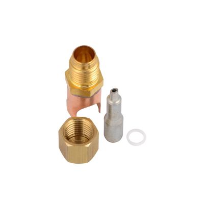 Braze-On Self-Piercing Copper Saddle Valve For 3/8" Tube,65G91