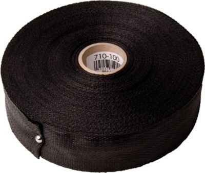 DiversiTech 710-100, Duct Strap, Woven Polypropylene, 1-3/4" x 100 Yards, Black