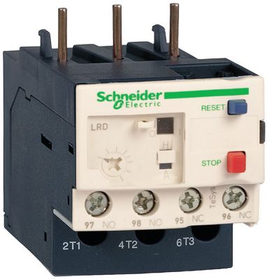 Schneider Electric 102398-01 Motor Overload Protector, 3 Phase Bimetallic Thermal Overload Relay, 0.63/1 Amps, Class 10