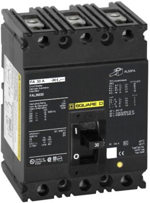 66J5101, Circuit Breaker, 3 Pole, 40A, 600V, 50/60 Hz, Molded Case