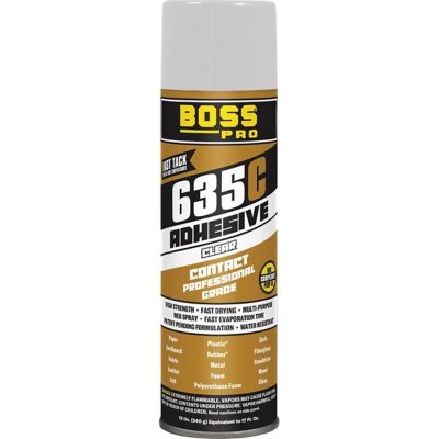 Boss 63512, 635C Contact Adhesive, 12 Ounce Aerosol