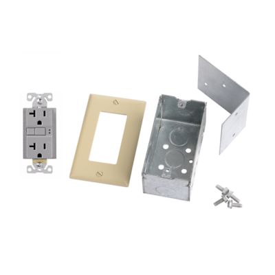 Lennox C1C16BA107, GFI Service Receptacle Kit, 5-20R 20 Amp Receptacle & Handy Box