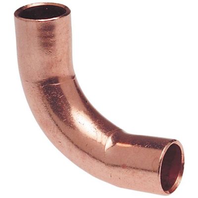 Lennox 68J3001, 90 Degree Long Radius Copper Elbow, 1/2" FTG x FTG