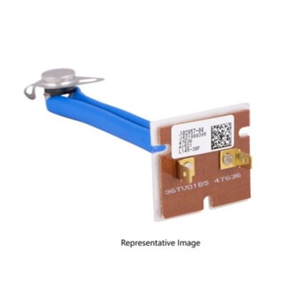 Lennox 102857-01, Limit Control (STILT), Actuates at 135 Deg. F., Resets at 105 Degree F., White Sleeve Color, Left Orientation, 5" OAL