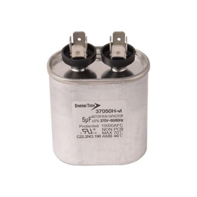 Run Capacitor, 5 MFD, 370V, Oval