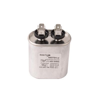 Run Capacitor, 7.5MFD, 440V, Oval