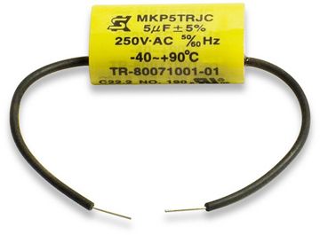 Taco Run Capacitor, Replacement Kit, 5 MFD, 250V, 50/60 Hz