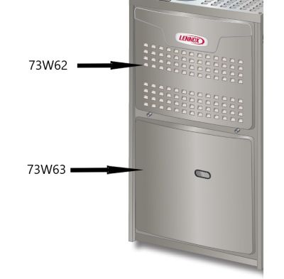 Lennox 73W62, Upper Front Furnace Panel