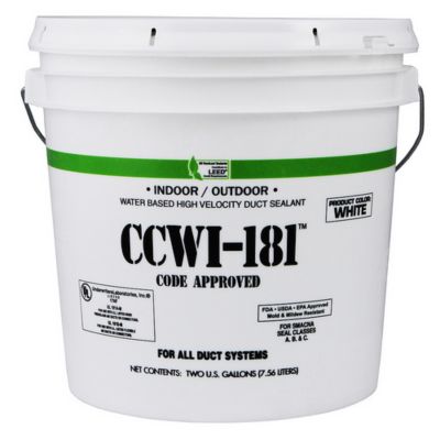 Hardcast 304144, CCWI-181 Water Based Duct Sealant, White, 1 Gallon Pail