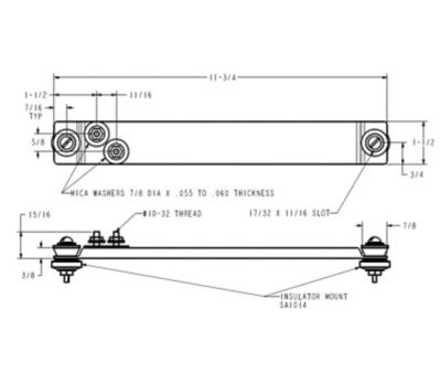 Lennox 100617-01, Strip Heater, 500 Watt, 480 VAC, 11-3/4" OAL