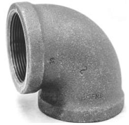 BLACK ELBOW 90 1-1/4" X 3/4"
