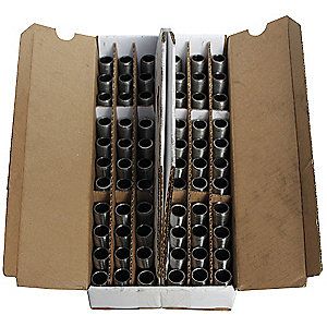 66-Piece Black Iron Pipe Nipple Assortment, 1/2" NPT