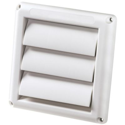 DE HS6W 6" WHT LV HOOD W/O BIRD GUARD