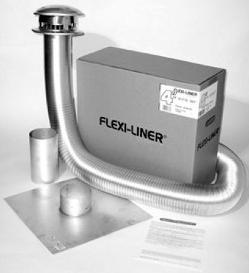 6" x 25' Flex-Liner Aluminum Basic Gas Kit