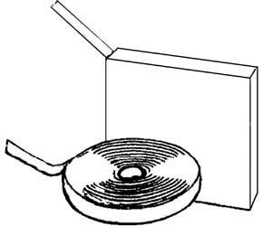 M&M RD-HS1, Non-Perforated Hanger Strap, 1" x 100', Light Gauge