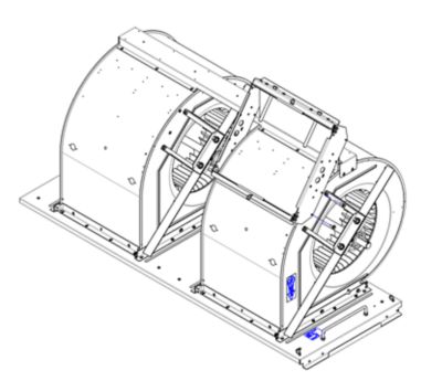 Lennox 606220-01 Blower Assembly (Unpainted)