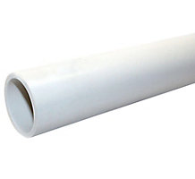 DWV PVC Pipe, 2" x 20', Plain End