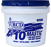 RCD Corporation 110001, #10 Mastic Low to High Velocity Air Duct Sealant, Tan, 1 Gallon Pail