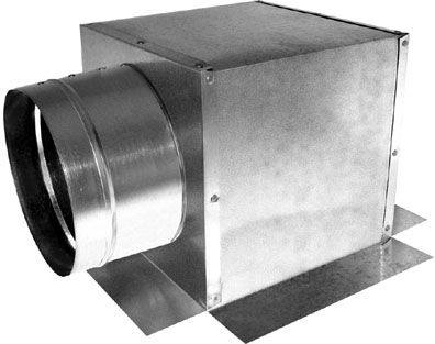 Modular Metal 12" x 12" x 10", Ceiling Box, Side Tap