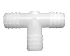 Bramec 0600, Nylon Tee, 1/2 x 1/2 x 1/2", Barb x Barb x Barb, 4/Pack