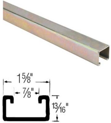 Superstrut Standard Steel Metal Framing Channel, 1-5/8" x 13/16", 10' Length, GoldGalv Finish