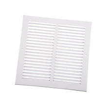 TRUaire 170M, 12 x 12 In Stamped Steel Return Grille, 1/2" Blade Spacing, Pristine White