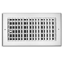 210 Series 12X06 Adjustable Side Wall/Ceiling Supply Grille, Steel