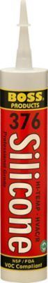 Boss 37610, 376 Hi-Temp HVAC/R Silicone Sealant, Red, 10.1 Ounce Cartridge