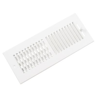 102 Series 12X04 2-Way Side Wall/Ceiling Register with Multi-Shutter Damper White