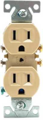 DiversiTech 620-701, Duplex Receptacle, 15A, 125V, NEMA 5-15R, Ivory