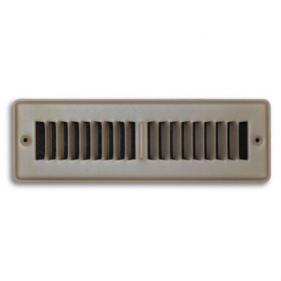 02X10 Stamped Toe Space Floor / Baseboard Register Grille Brown