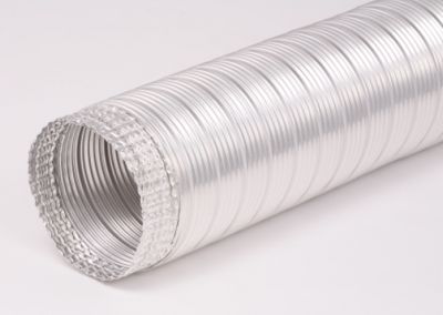 Atco 02070803, Aluminum Series Uninsulated Flexible Aluminum Duct, 3" x 8'