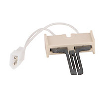 Silicon Carbide Hot Surface Ignitor" 5.25" Lead Receptacle with 0.093" Male Pins Replaces Robertshaw 41-404