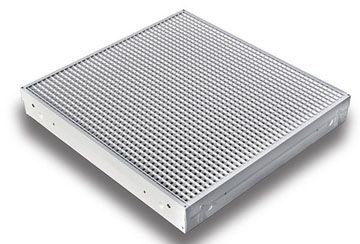 1130R 24" x 24" Acrylic Egg Crate Face Return Grille" White