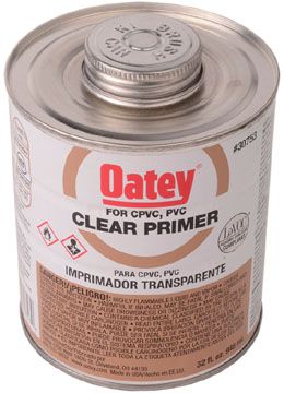 Oatey 530-30753, Clear Primer for CPVC & PVC, 32 oz.