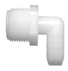 Bramec TEA-2416, Nylon Elbow, 1/2 x 3/4", Barb x MPT