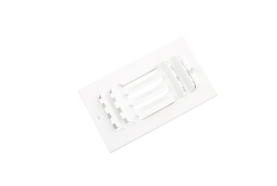 403 Series 08X04 3-Way Stamped Curved Blade Register with Multi-Shutter Damper Steel