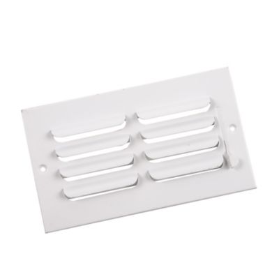 401 Series 08X04 1-Way Stamped Curved Blade Register with Multi-Shutter Damper Steel
