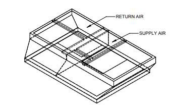 Lennox C1ACURB30A, Curb Adapter, 70-1/2 x 52" to 82-1/8 x 41-1/8", 16" H.