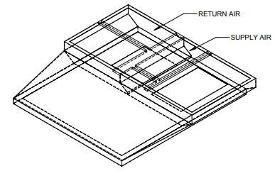 Lennox C1ACURB30A, Curb Adapter, 69-3/4 x 80-1/8" to 82-1/8 x 41-1/8", 12" H.