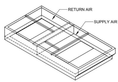 Lennox C1ACURB30A, Curb Adapter, 78-5/8 x 41-1/8" to 82-1/8 x 41-1/8", 12" H.