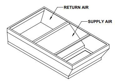 Lennox C1ACURB30B, Curb Adapter, 48-1/8 x 88-5/8" to 54-1/4 x 95-3/8", 25" H.