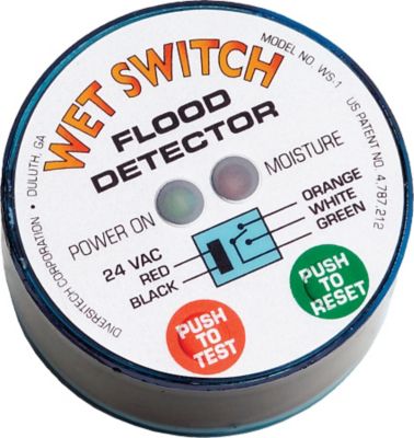 DiversiTech Asurity WS-1, Wet Switch Flood Detector, Rated 250 Volt 5 Amp