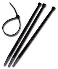 BRAMEC 13754 WIRE TIE STD BLK" 11" 50PK