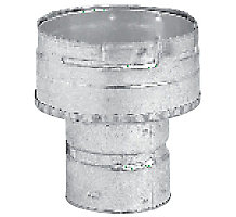 Metal Fab 10102, 4 x 6" Increaser - Mix - Type B Gas Vent Round Pipe