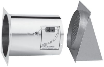 Skuttle 216-2, 4" Self-Adjusting Make-Up Air Control for Conventional Forced Air Heating