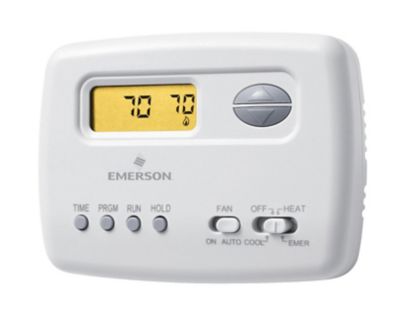 White Rodgers 1F72-151, Digital Programmable Thermostat, Heat Pump, 2 Heat/1 Cool