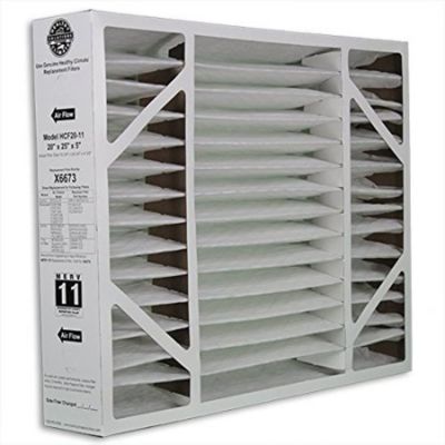 Healthy Climate X115201, Pleated Air Filter 25 x 20 x 5 Inch, MERV 11