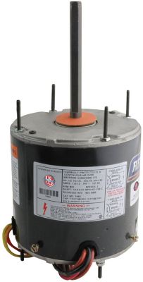 US Motors 5465, Condenser Fan Motor, Multi-Horsepower, 1/2-1/5 HP, 208/230V-1Ph, 48 Frame, 1075 RPM, Rescue Motor